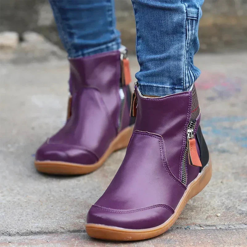 Moira™ | Bottes orthopédiques imperméables haut de gamme à fermeture éclair