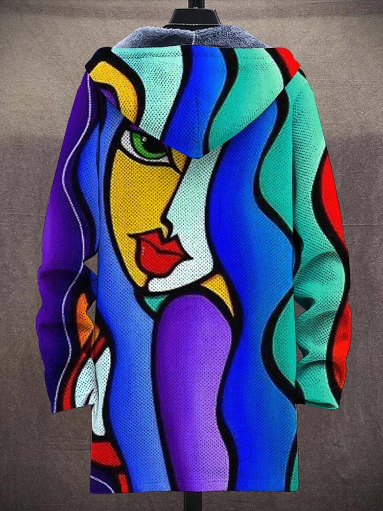 Cormac | Cardigan artistique à capuche