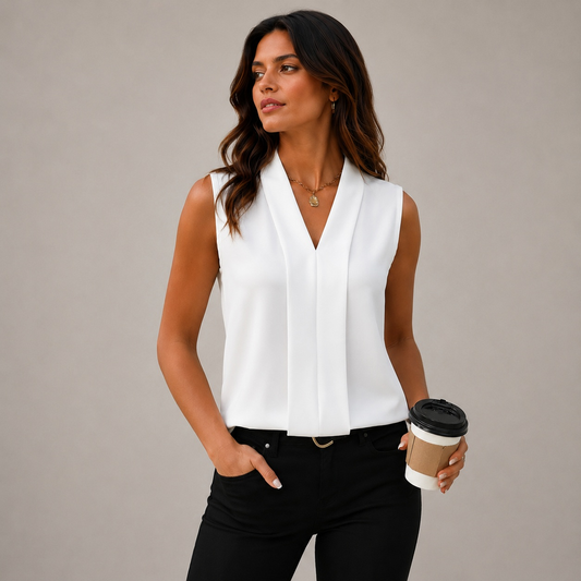 NOVA™ | Top holgado con cuello en V