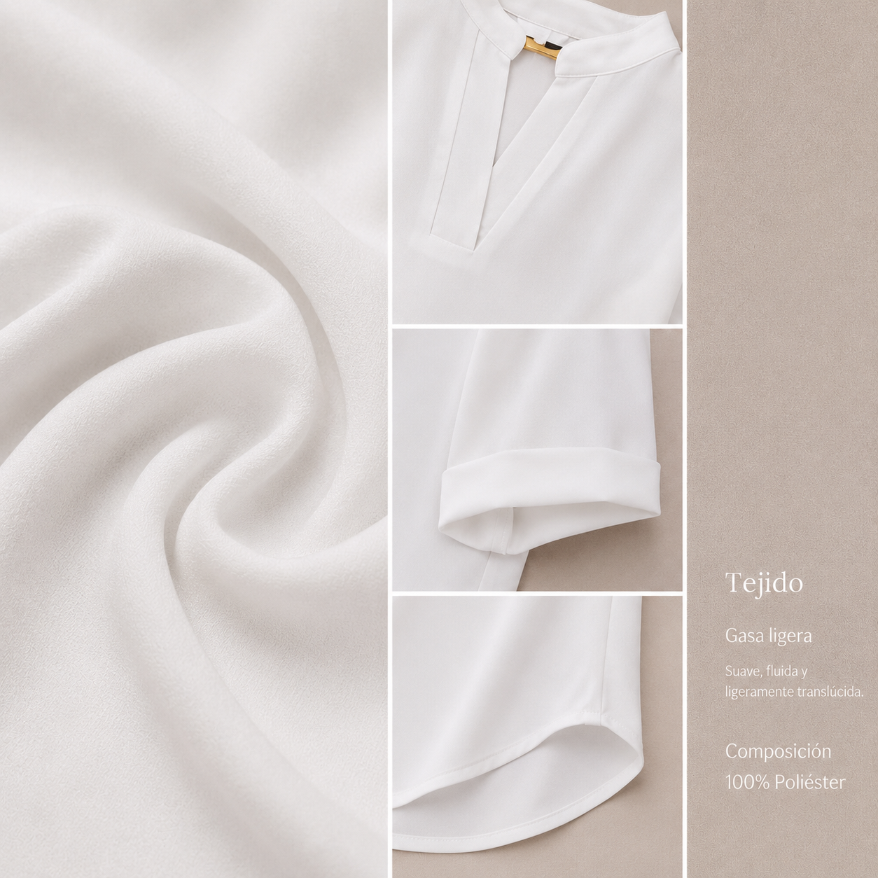 AURORA™ | Blusa Elegante con Cuello en V