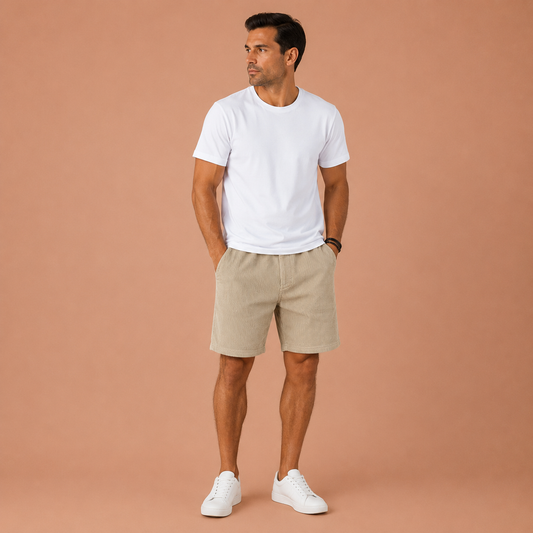 LUCA™ | Pantalones cortos de terciopelo refinado
