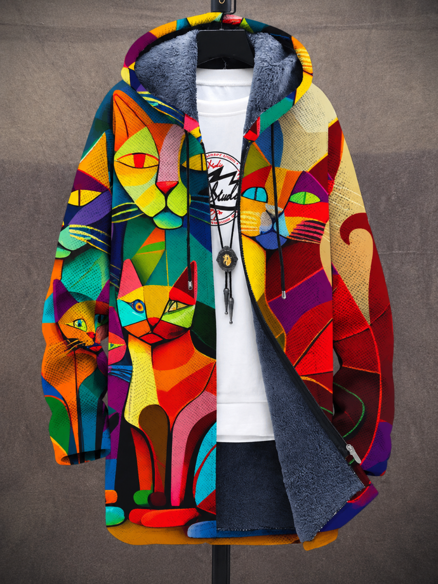 Rafferty | Cardigan à capuche artistique
