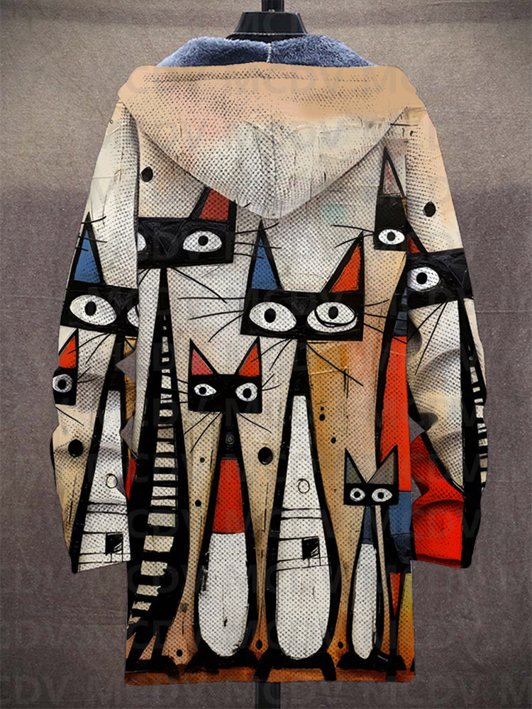 Reuben | Veste à capuche à imprimé artistique
