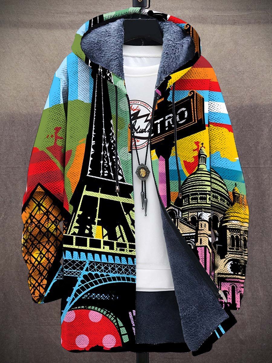 Emerson | Veste zippée à capuche artistique