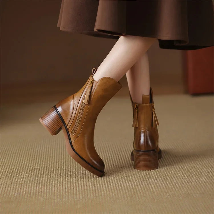 Bottes élégantes en cuir Margaret™