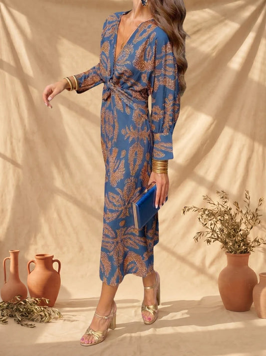 CELESTE™ | Vestido Midi «Elegancia Floral»