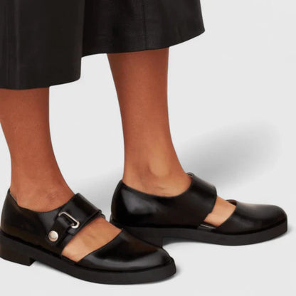 VERONA™ | Zapato Mary Jane de Piel con Hebilla
