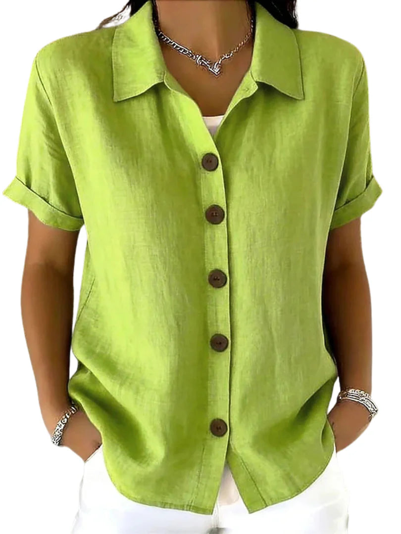 Graciela™ | Camisa de manga corta holgada para mujer