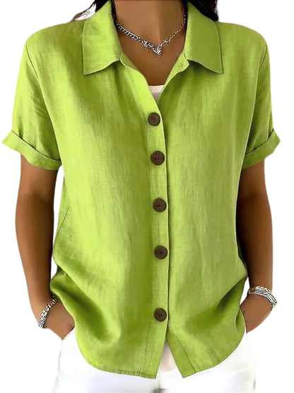 Graciela™ | Camisa de manga corta holgada para mujer