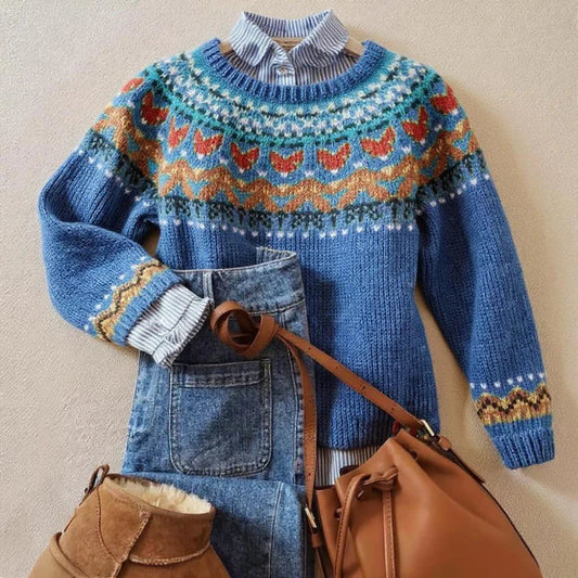 Velvo™ | Pull en maille vintage classique