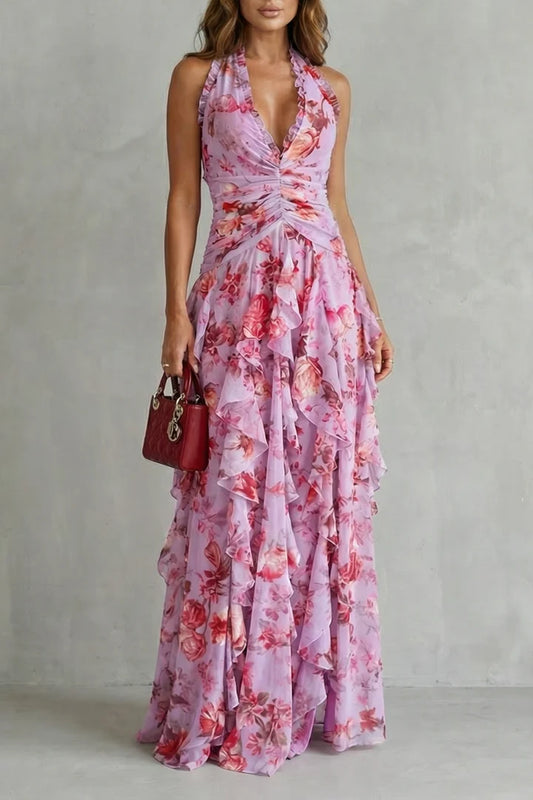 BELLADINA™ | Vestido Romántica Cascada de Rosas
