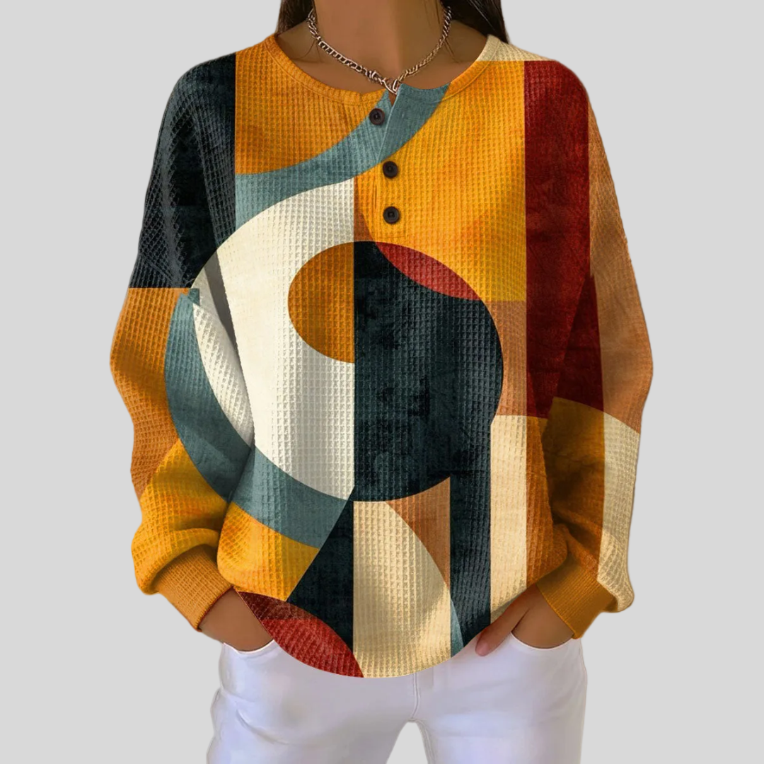 Ashley™ | Sweat-shirt à motif géométrique