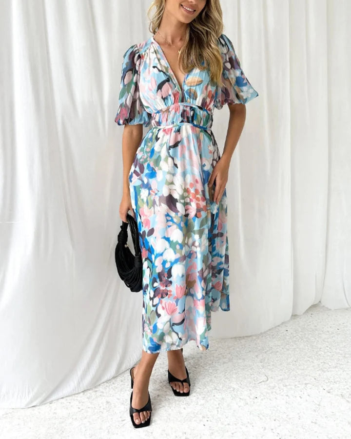 CELINE™ | Vestido Femenino con Estampado Floral