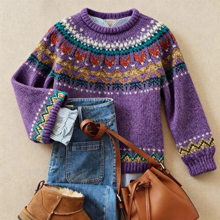 Solva™ | Pull en tricot vintage classique