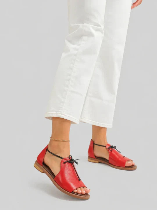 LILIANA™ | SANDALIAS DE CUERO CON TIRAS