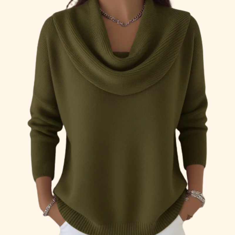 Juliette™ | Suéter con cuello drapeado