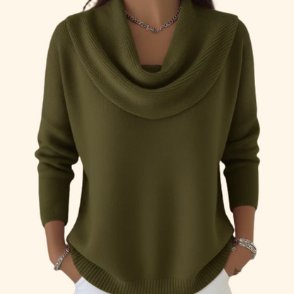 Juliette™ | Suéter con cuello drapeado
