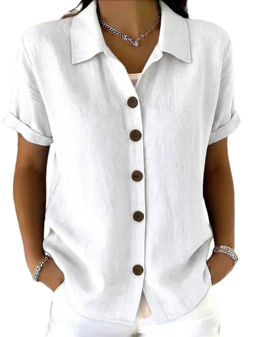 Graciela™ | Camisa de manga corta holgada para mujer