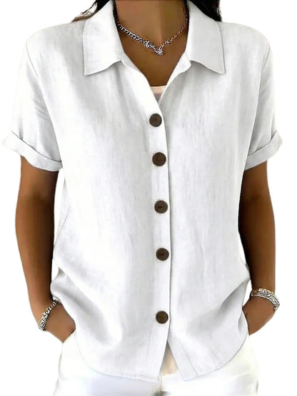 Graciela™ | Camisa de manga corta holgada para mujer