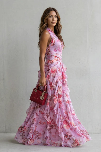 BELLADINA™ | Vestido Romántica Cascada de Rosas