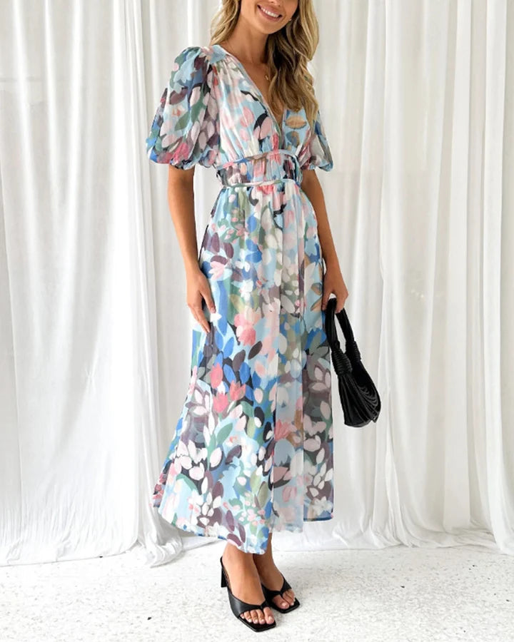 CELINE™ | Vestido Femenino con Estampado Floral