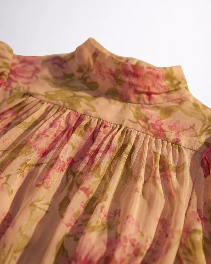 ROSANA™ | Vestido Largo Floral de Gasa