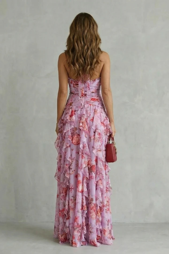 BELLADINA™ | Vestido Romántica Cascada de Rosas