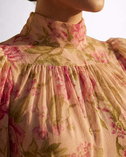 ROSANA™ | Vestido Largo Floral de Gasa