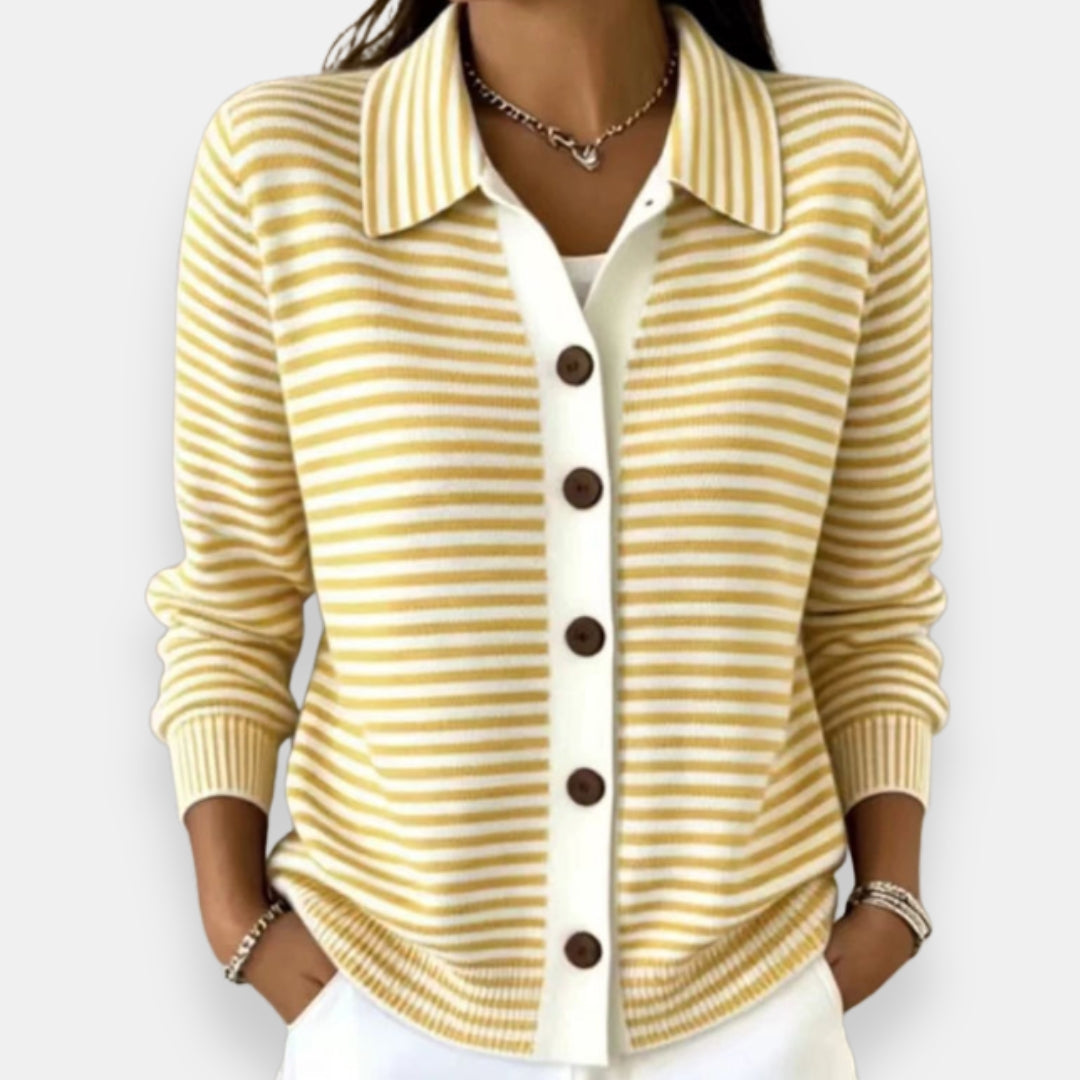 Lesley | Le cardigan rayé