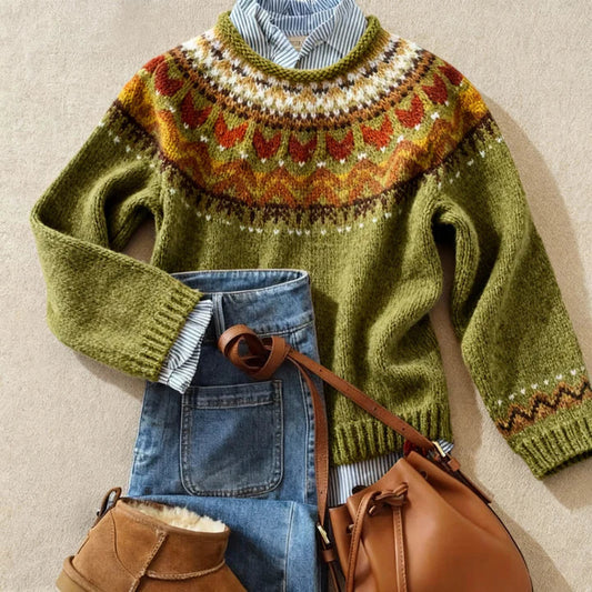 Ardent™ | Pull classique en maille vintage