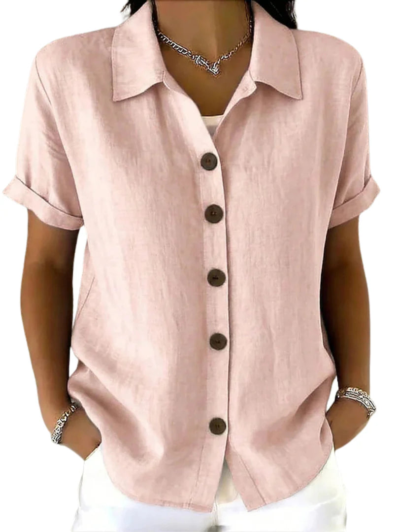 Graciela™ | Camisa de manga corta holgada para mujer