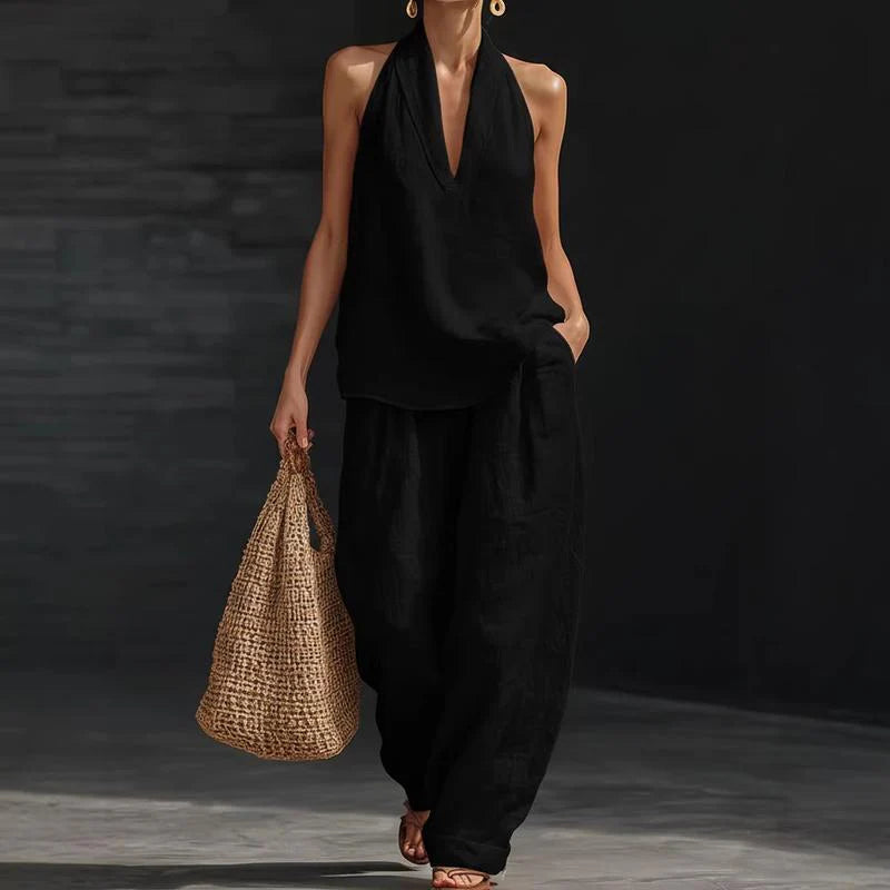 AINHOA™ | Conjunto de Dos Prendas con Textura de Lino