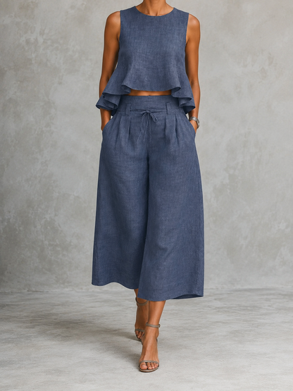 Ensemble deux pièces pour femme Freya avec ourlet à volants
