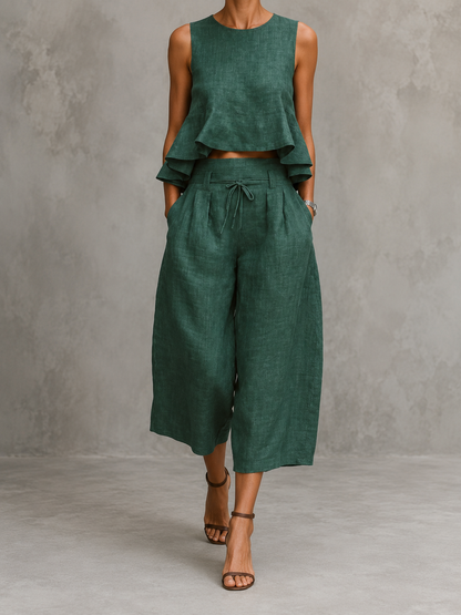 Ensemble deux pièces pour femme Freya avec ourlet à volants