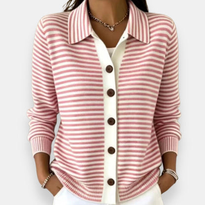 Lesley | Le cardigan rayé