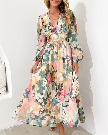CELINE™ | Vestido Femenino con Estampado Floral