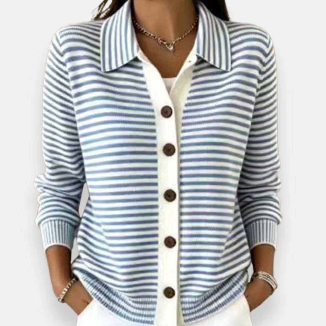 Lesley | Le cardigan rayé