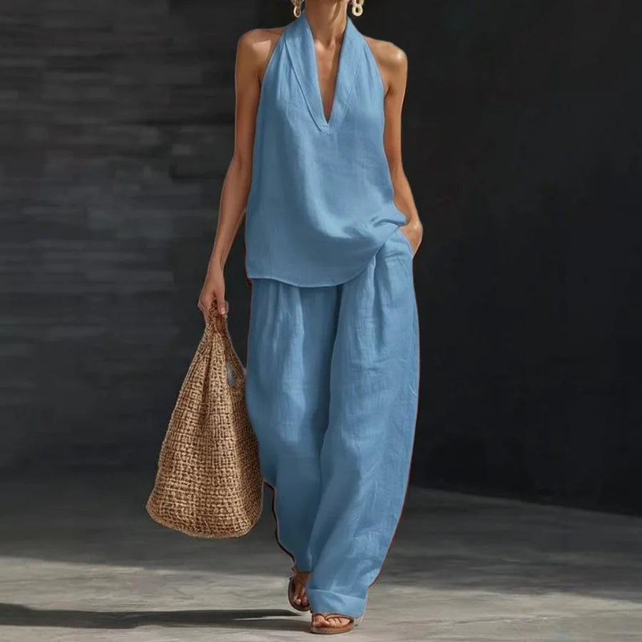 AINHOA™ | Conjunto de Dos Prendas con Textura de Lino