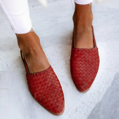 LOLA™ | Slingback Trenzado de Piel