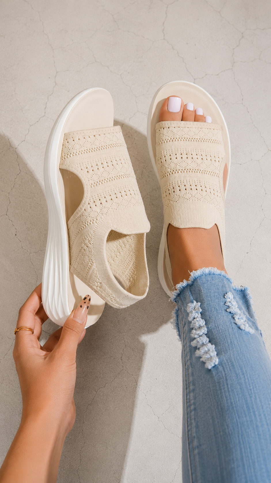 Anna™ | Sandalias con plataforma, de material transpirable para mujer