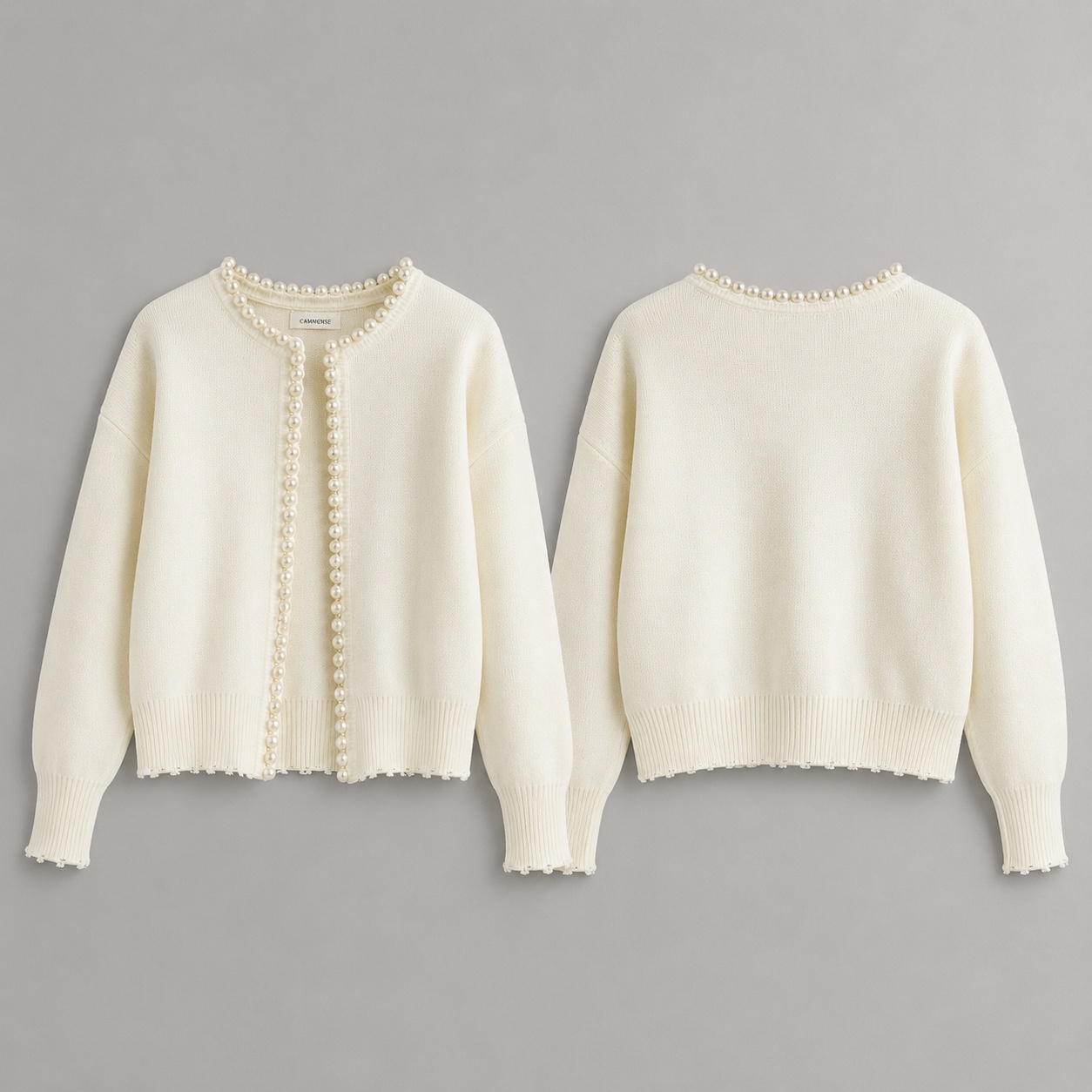 Aveline™ | Cárdigan elegante con detalles de perla