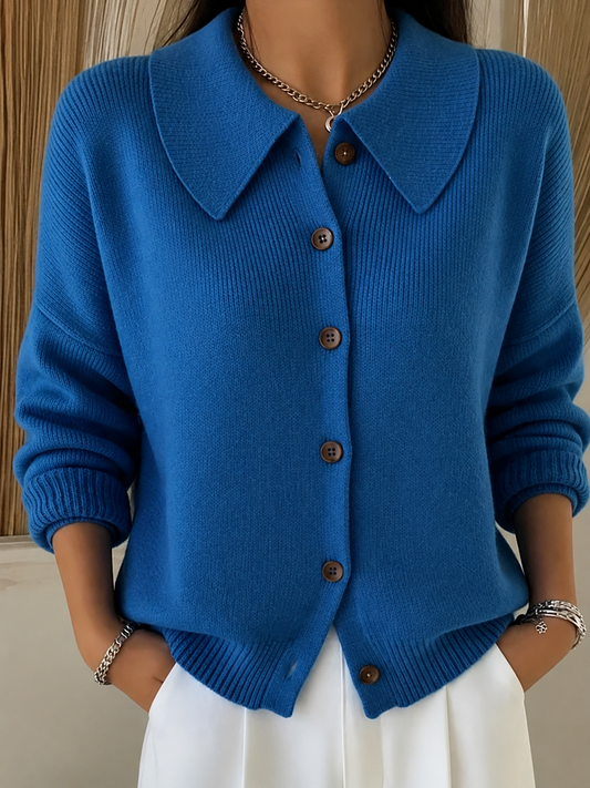 Vespera™ | Cardigan à col boutonné