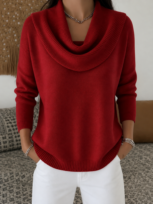 Juliette™ | Pull à col drapé