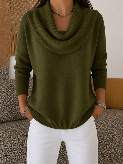 Juliette™ | Pull à col drapé