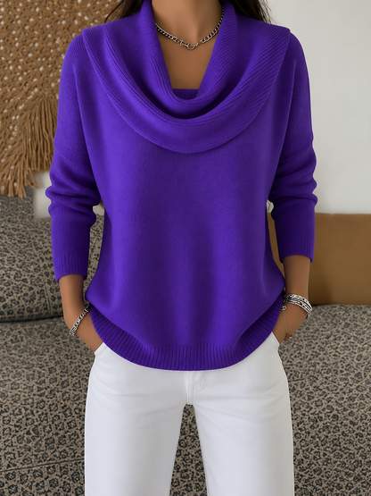 Juliette™ | Pull à col drapé