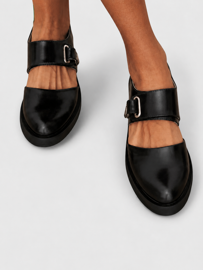 VERONA™ | Chaussure Mary Jane en Cuir à Boucle