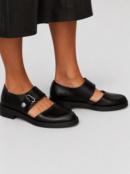 VERONA™ | Chaussure Mary Jane en Cuir à Boucle
