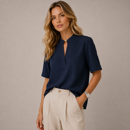 AURORA™ | Blusa Elegante con Cuello en V
