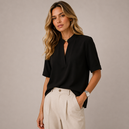AURORA™ | Blusa Elegante con Cuello en V