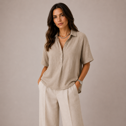 NIRA™ | Blusa elegante con cuello